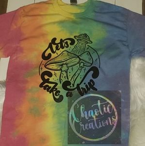 Take a Trip, rainbow, tie dye shirt